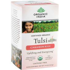 Органический травяной чай с корицей и розой Тулси, Organic Herbal tea cinnamon and roses "Tulsi" 25*1.8 gr